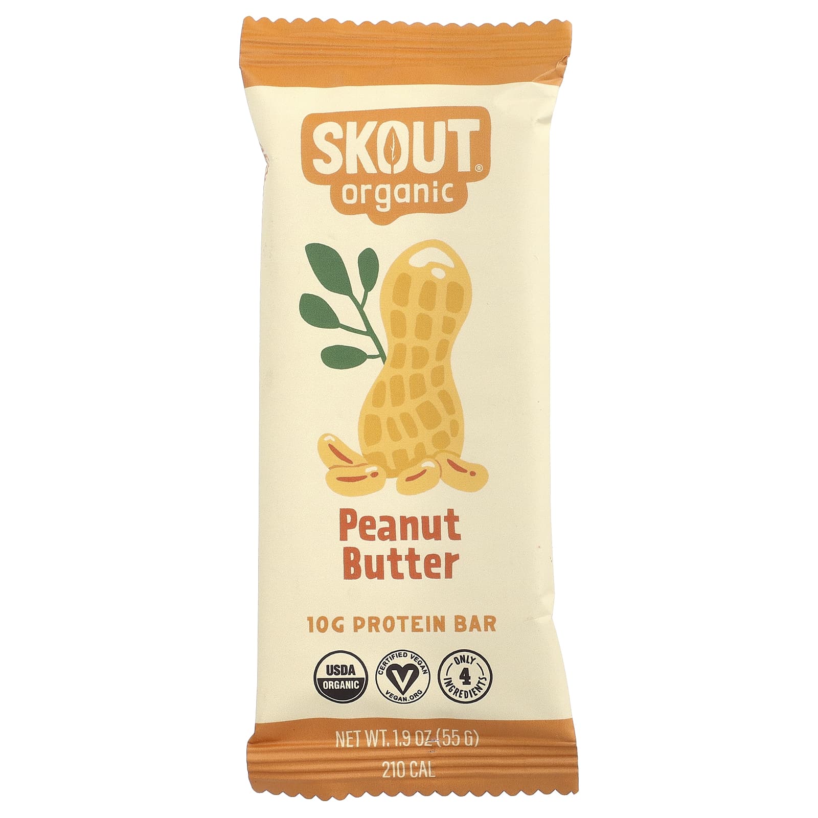 

Skout Organic Protein Bar, Peanut Butter, 55g (1.9oz)