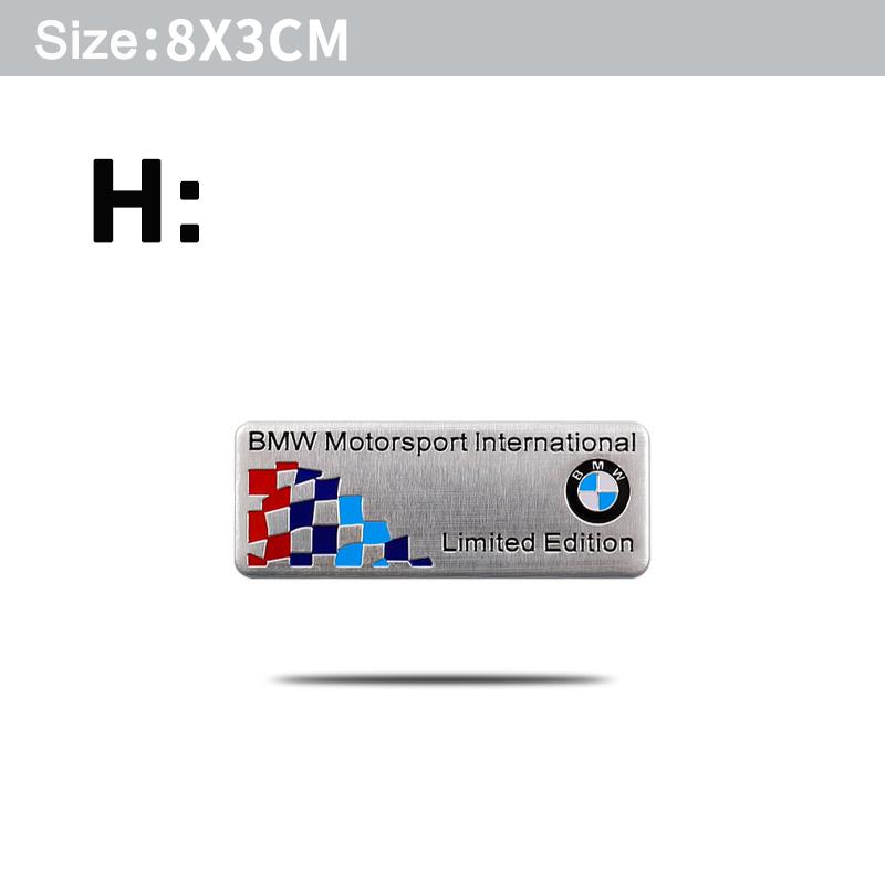 Sticker Emblemi Styling Auto Lega di Alluminio Parafango Auto Bagagliaio Stemmi Per BMW M E46 E90 E60 F30 F10 E39 E36 F20 G30 /Valvole Pneumatici Auto