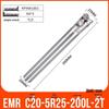 Shockproof EMR CNC Milling Cutter Holder - Round Nose, Bull Nose & Flat Machining Extensions (R4, R5, R6)