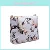 Stylish Ladies Shoulder Bag With Flower Print Durable Nylon Lining Neutral Gender