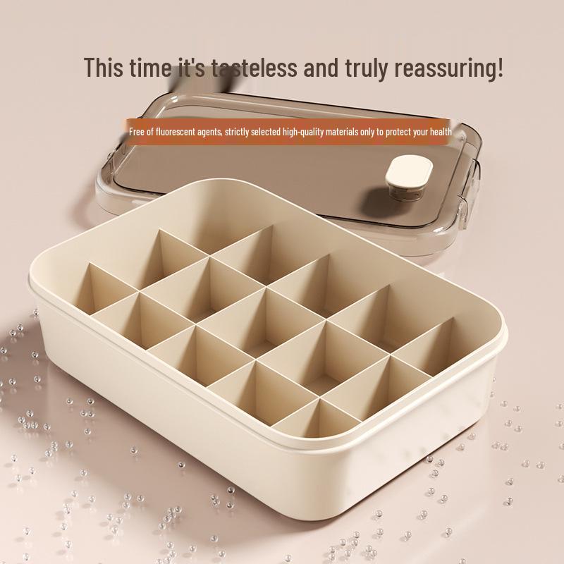 Drei-in-Eins Intimwäsche-Organizer: Unterwäsche-, Slips- und Socken-Aufbewahrungsbox mit Fächern, Deckel und Duft