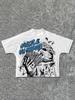 New ArrivalGraffiti Face TShirtY2k Style Loose Fit Crew Neck DesignCasual And FashionableSuitable For Both Unisex And Unisex