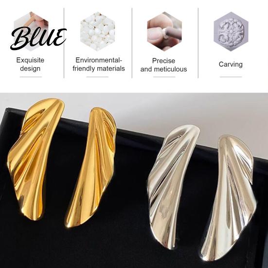 Lightweight Earrings 1 Pair Leaf Stud for Women Irregular Everyday