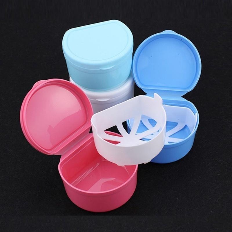 Hot Dental Box Denture Teeth Storage Case Mouth guard Container Tray Fit For Collection Storage Boxe LS