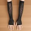 Halloween Gloves for Women Elegant Sun Protections Costume Long Glove Spiders Web Lace Gloves Cosplay Party Accessory