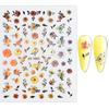 Nail Sticker Self-Adhesive Waterproof Multiple Styles Sparkling Flower Type Fingernail Sticker DIY Nail Art Nail Supplies