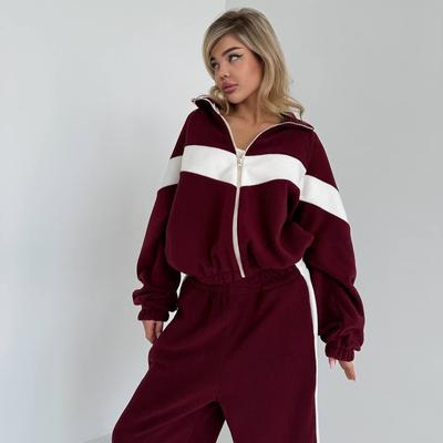 2026 Spring and Autumn Women's Fashion Casual Sports Suit Zipper Cardigan Trousers Two-piece Set