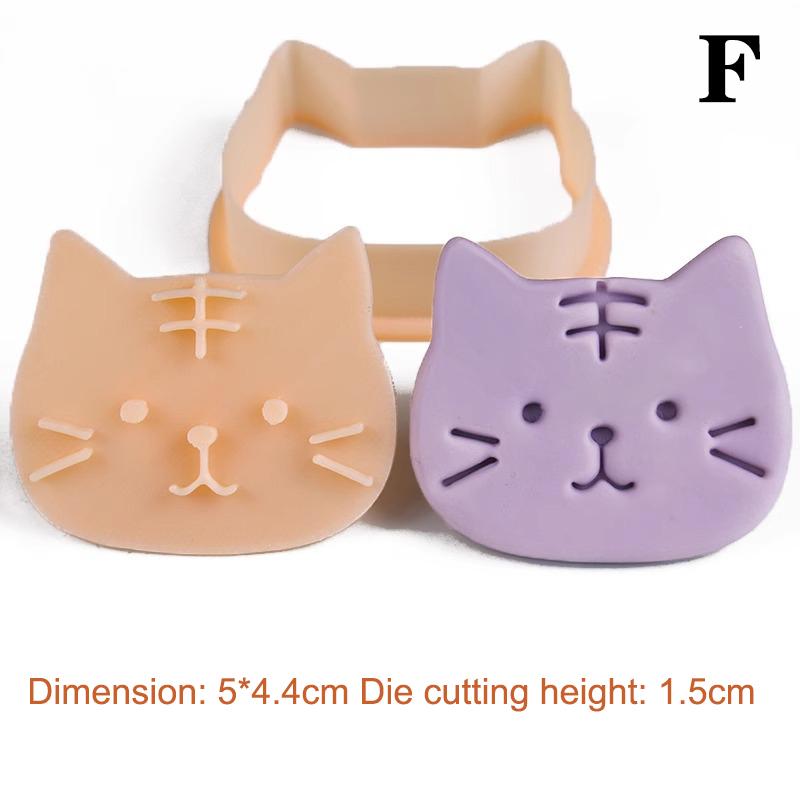1Pc Cute Cartoon Cat Paw & Fishbone Cookie Cutter Set Baking Fondant Molds Tool for Cake Decoration Kitchen Cooking Accessories