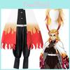 Elegante Costume Cosplay Kimono Rengoku Kyoujurou di Demon Slayer Kimetsu No Yaiba Tuta Con Lavorazione Raffinata E Vestibilità Comoda