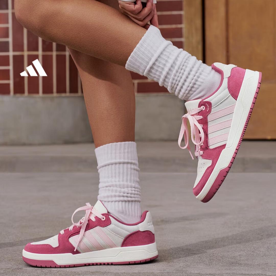 

Adidas ENTRAP Campus Style Ретро Баскетбольные Кроссовки для Мужчин и Женщин - Номер Модели KJ6983 35.5 розовый