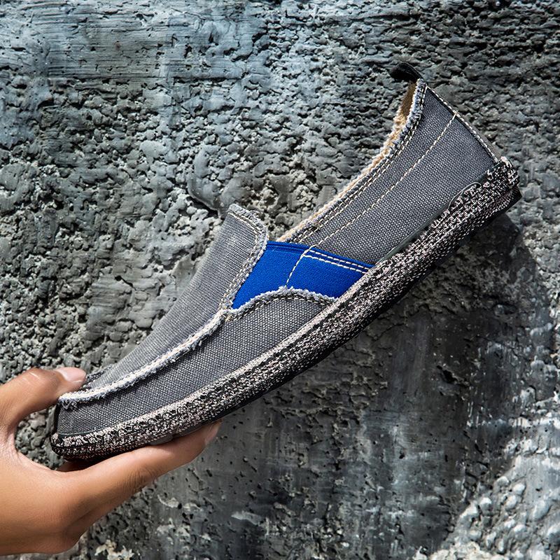 Große Größe Schuhe Frühling und Sommer Neue Leinenschuhe Stoffschuhe Fuß Freizeitschuhe