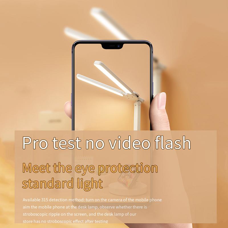 LED eye protection double lamp cap table lamp