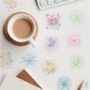 50Pcs/Set Watercolor Fireworks Art PET Stickers Waterproof DIY Fashion Doodle Decals Stickers