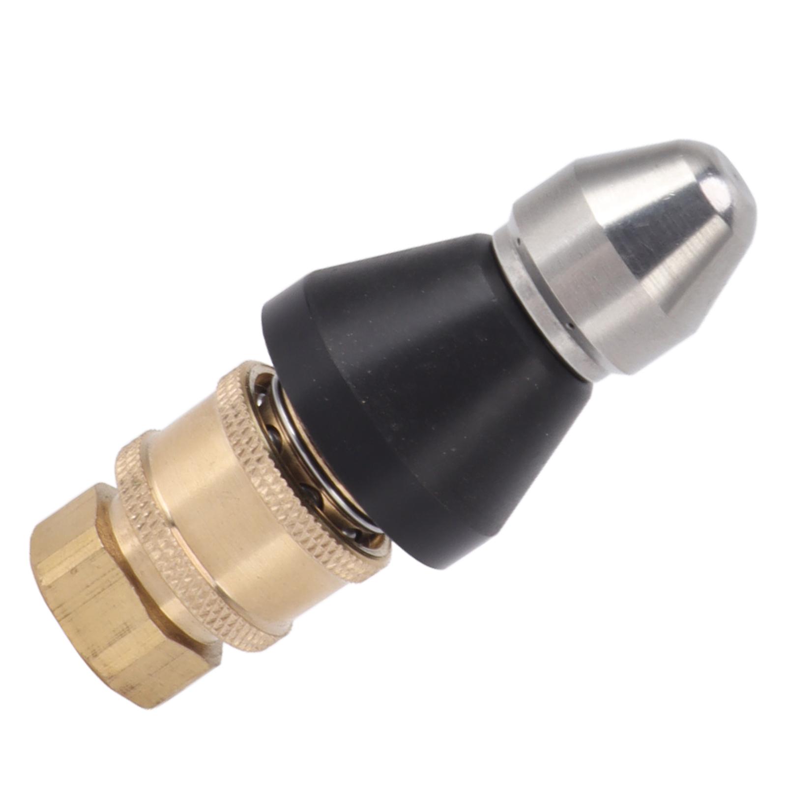 

G1 4 Насадка для прочистки канализационных труб Нержавеющая сталь Прочная G3 8 Адаптер с внутренней резьбой Давление Канализационная форсунка