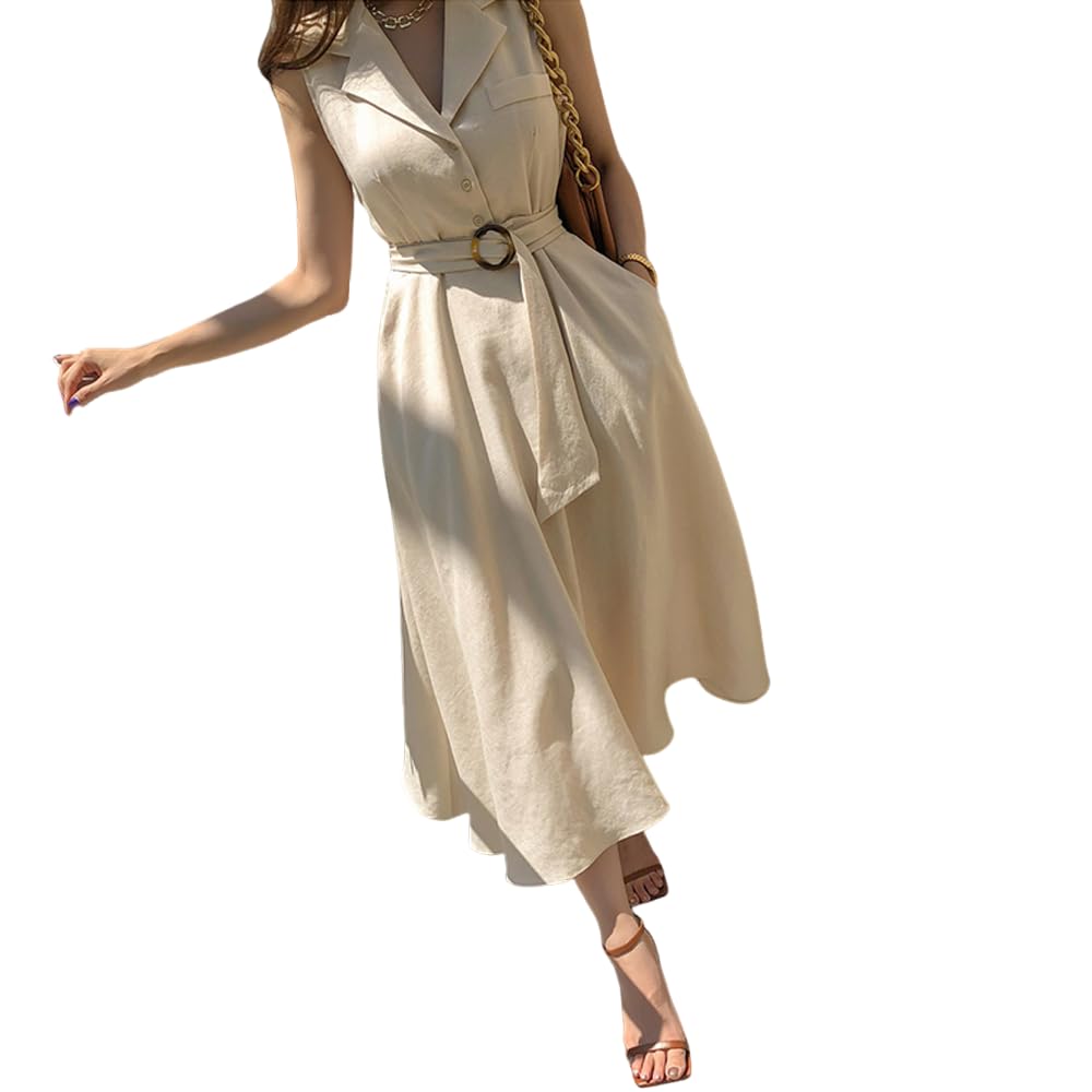 

GRAXIA Cabaret Long Suitable for Hostess and XL Size Dress, Dress, Sleeveless, One-Piece Dress, Hostesses, Clubs, Lounges, Women s, Beige, бежевый