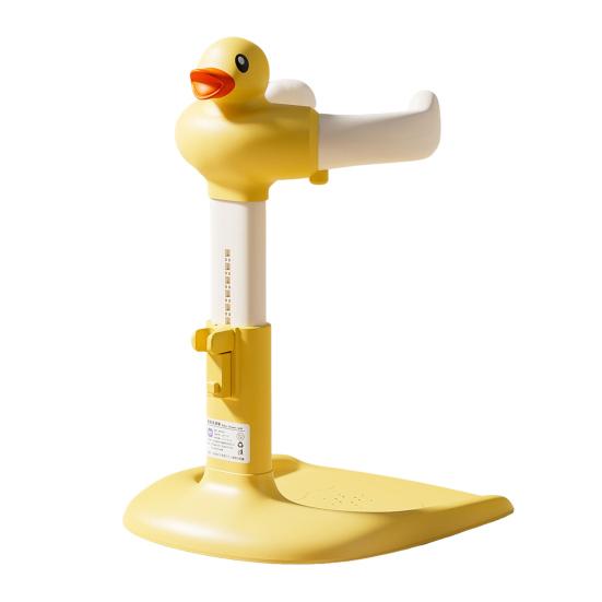 Baby Shower Rack Height Width Adjustable Anti-Slip Base Baby Bath Rack Duck