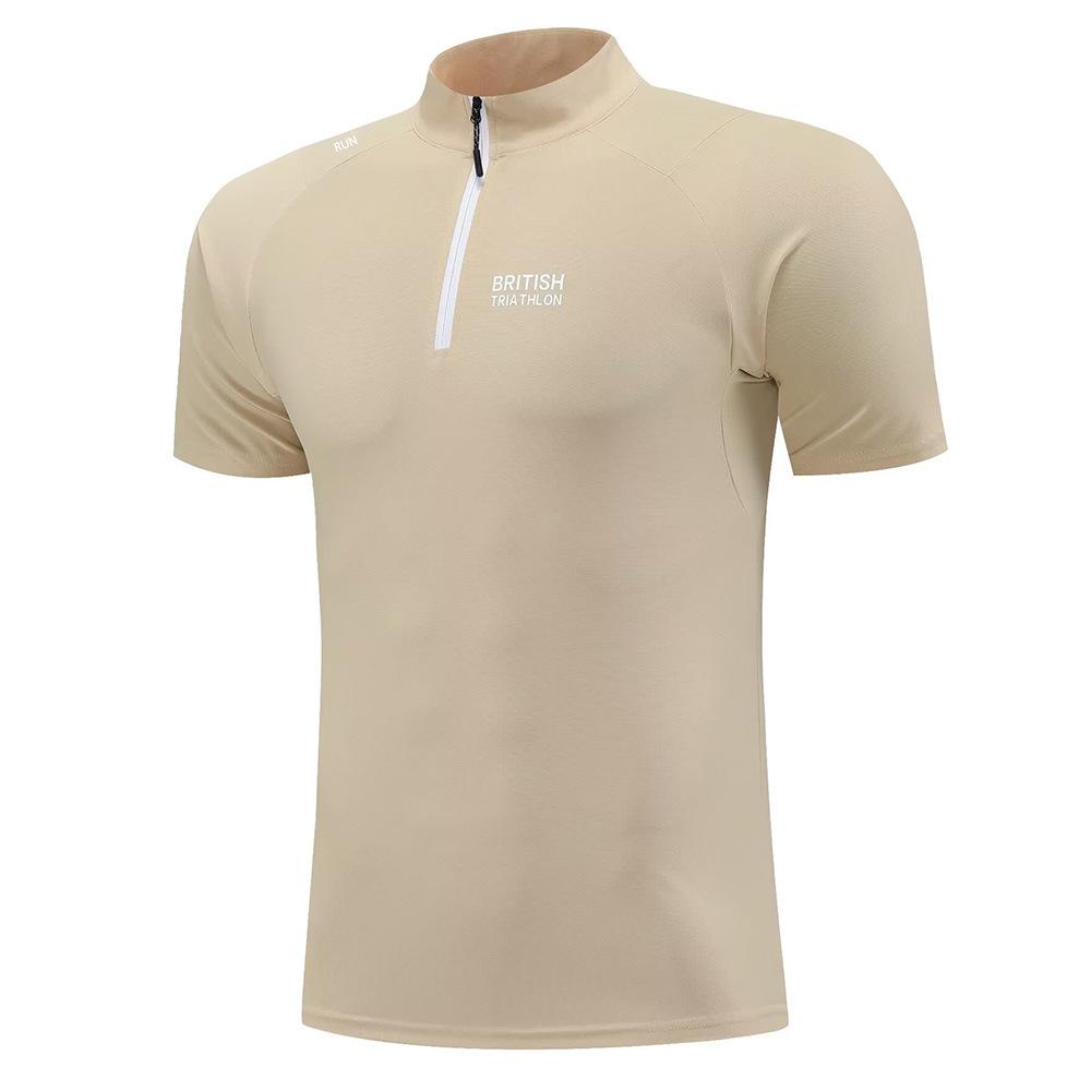 Unisex Quick-Dry Half-Zip Fitness Top for Outdoor Running