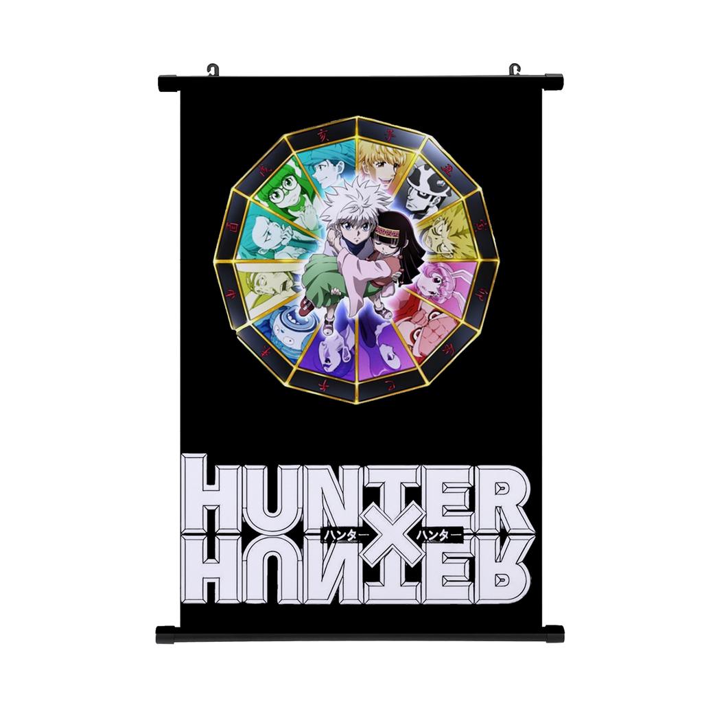 HUNTER X HUNTER Painting Scroll Poster Gon Freecss Killua Hisoka Home Decor Hanging Painting Boys Girls Scroll Poster