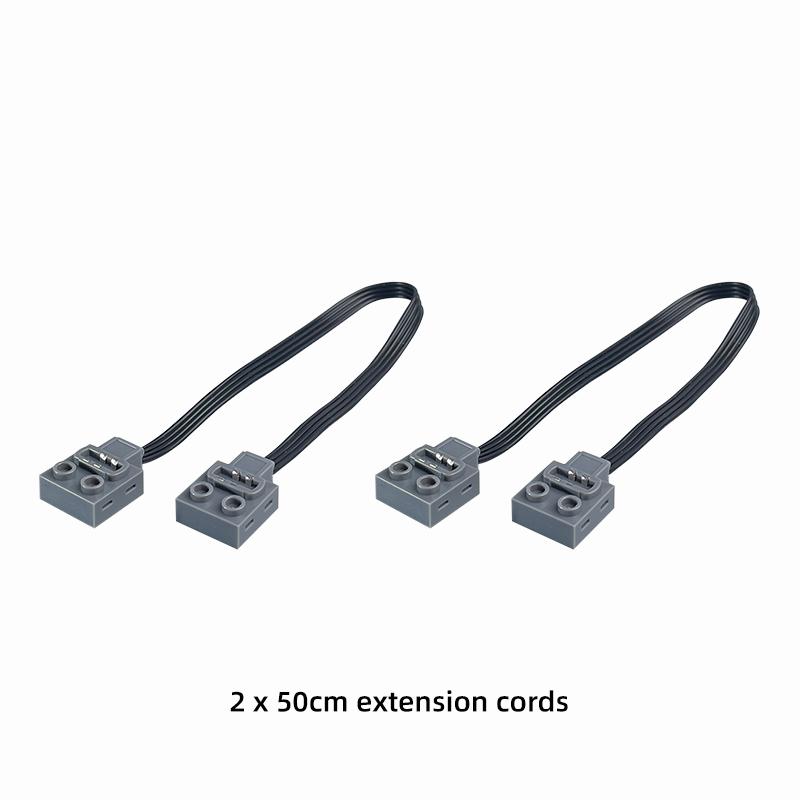 New 50Cm 1/2/5/10Pcs Moc Extension Wire Repair Replacment Cord Line Compatible Brand Building Block Servo Motor Battery Box 8871