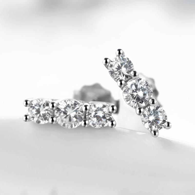 Tancise 925 Sterling Silver Zircon Earrings Drop Earrings For Women Wedding Party Gifts