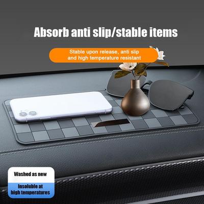 Mesa de instrumentos de carro Almofada antiderrapante Console central Grande Almofada de alta qualidade Almofada antiderrapante Decoração de carro Almofada de perfume Almofada de armazenamento N4O7