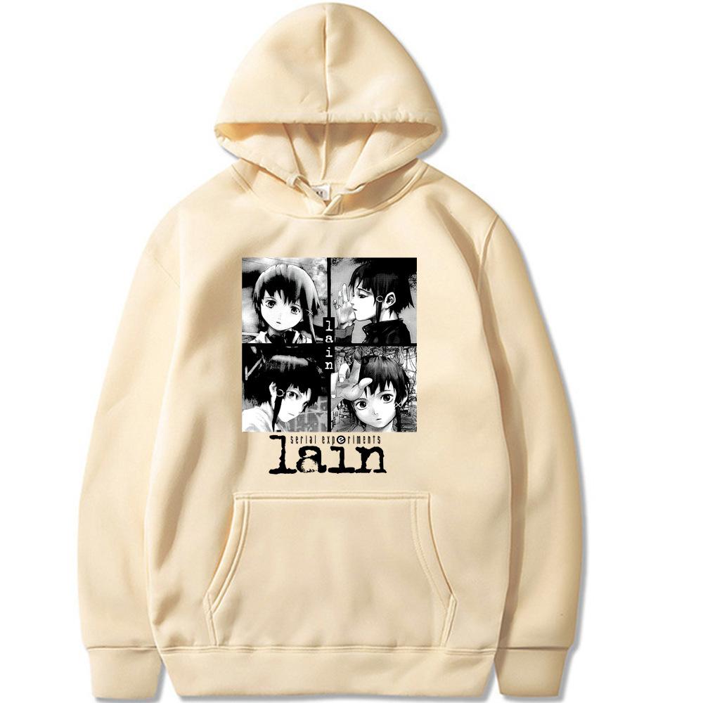 Serial Experiments Lain Iwakura Autumn Men's Hoodie Sweatshirt Men Womnen Fashion Design Pullover Men's Fleece Hoodies