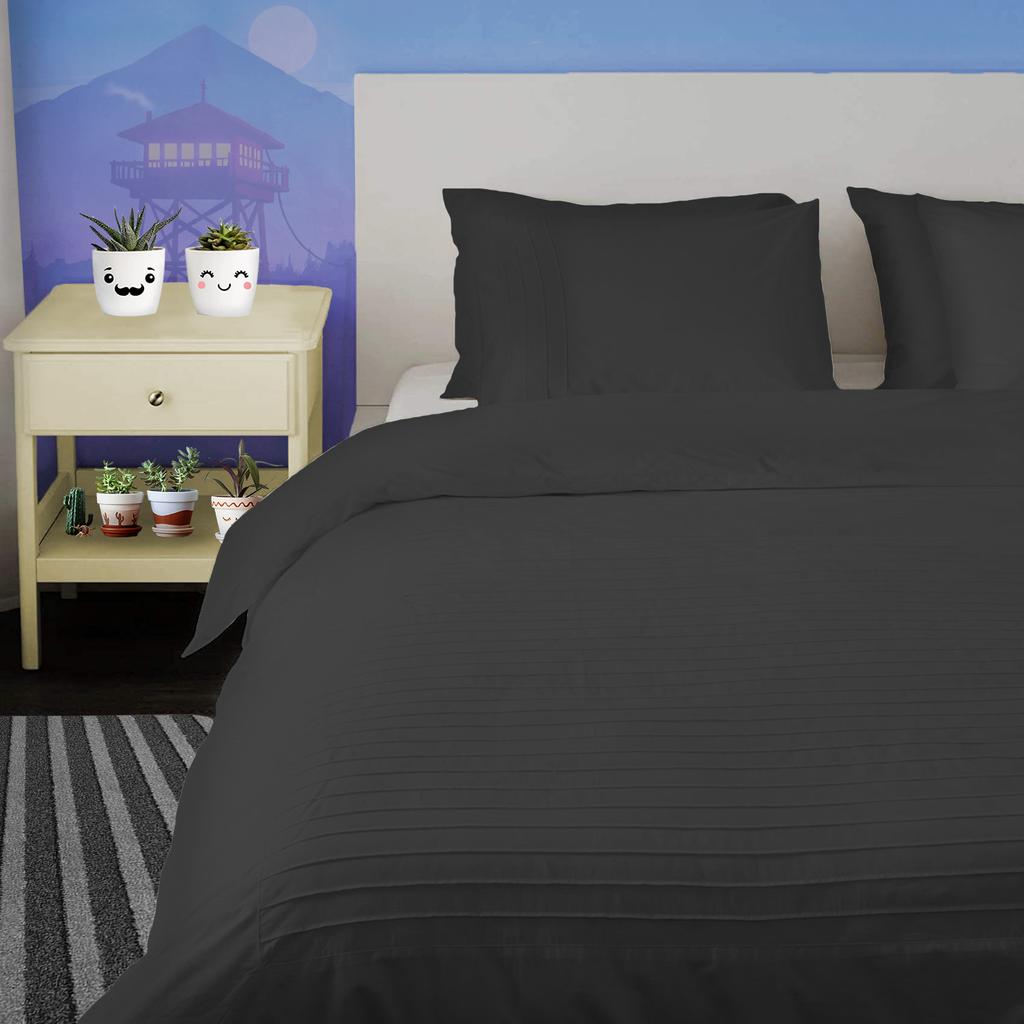 Moroccan Streak 3PC Duvet Cover Set in 100% Egyptian Cotton, 600TC - Multi Sizes & Colors