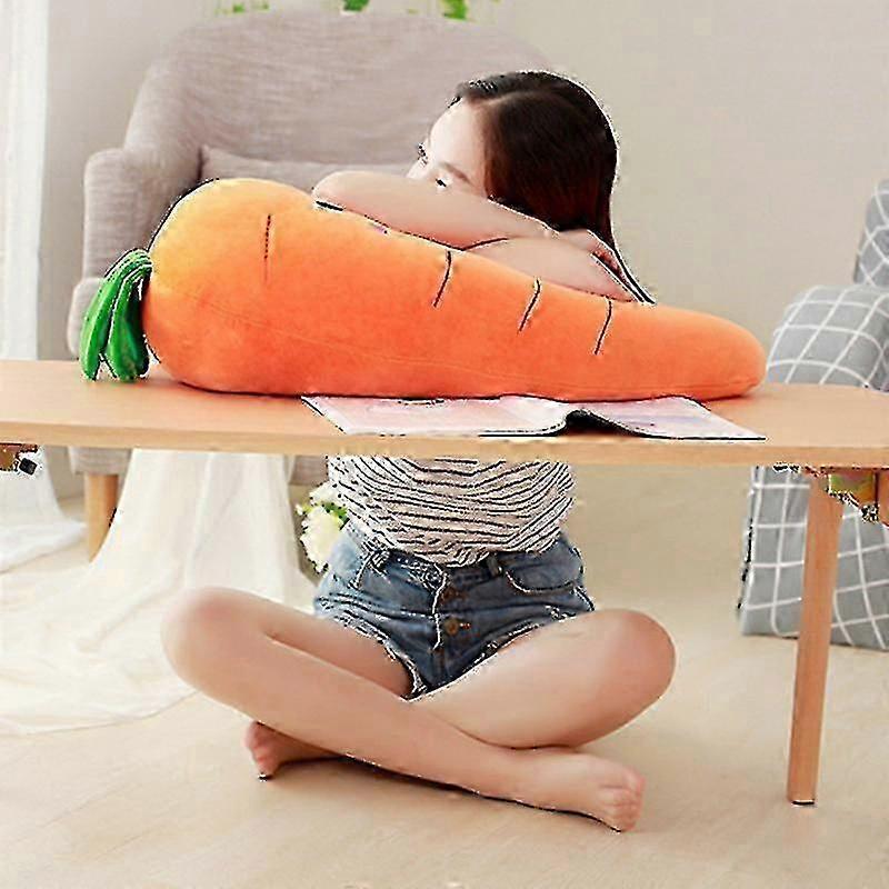 55/75cm Plush Carrot Pillows Soft Stuffed Creative Vegetables Toys With Smile 25-26