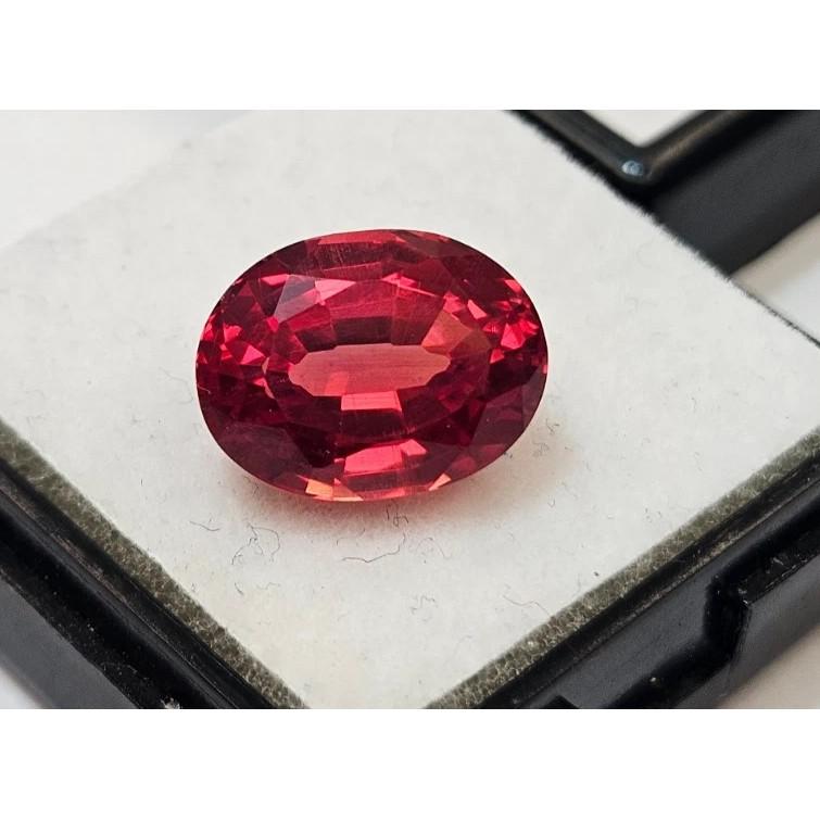 Oval Cut Padparadscha Sapphire 6+ Ct Stunning Certified Loose Gemstone