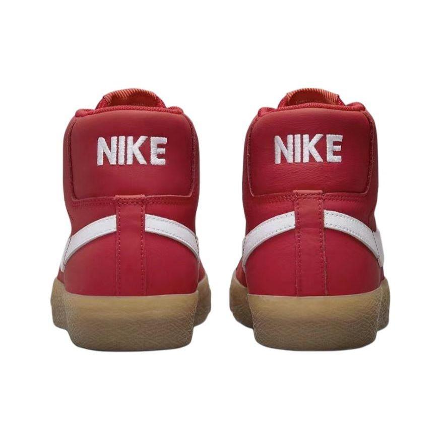 Nike Zoom Blazer Mid SB Orange Label - Rote Herren-Sneaker Weiß Gummi-Hellbraun FJ1680-600