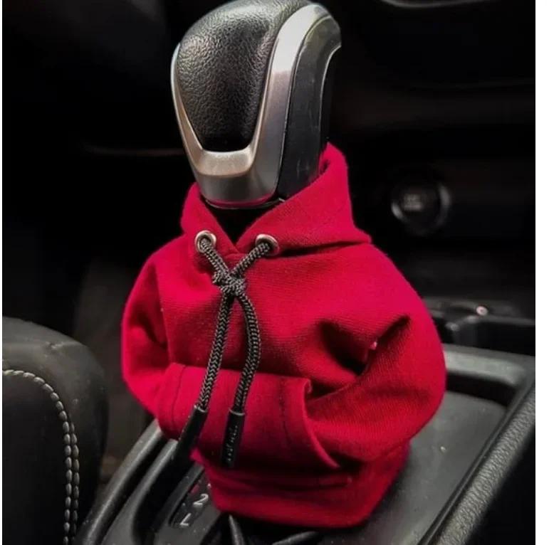 Car Shift Hoodie Cover Shift Lever Sweatshirt Gear Handle Decoration Universal Car Shift Lever Interior Decoration