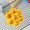 Eisform Bunt 7 Löcher Kinderhausgemachte Eis am Stiel Formen Lebensmittelqualität Silikon DIY Eisformen Heimküchenzubehör