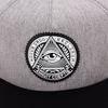 Fashion 5 Panels Cotton Snapback God Eyes Plastic Patch Men Flat Brim Baseball Caps Hip Hop Hat Trucker Caps for Men Women