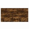 Wall Shelves Set of 4 Smoked Oak Finish 80 X 40 X 1.5 Cm Particleboard