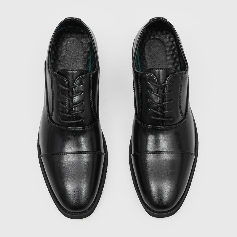 Men's Three-joint Formal Leather Shoes British Pointed Casual Commuter Derby Shoes