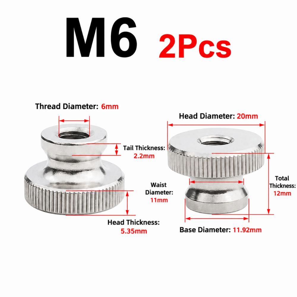 M3 M4 M5 M6 M8 M10 Knurled Nut GB806 Standard Hand Nut High Quality Clamping Nut