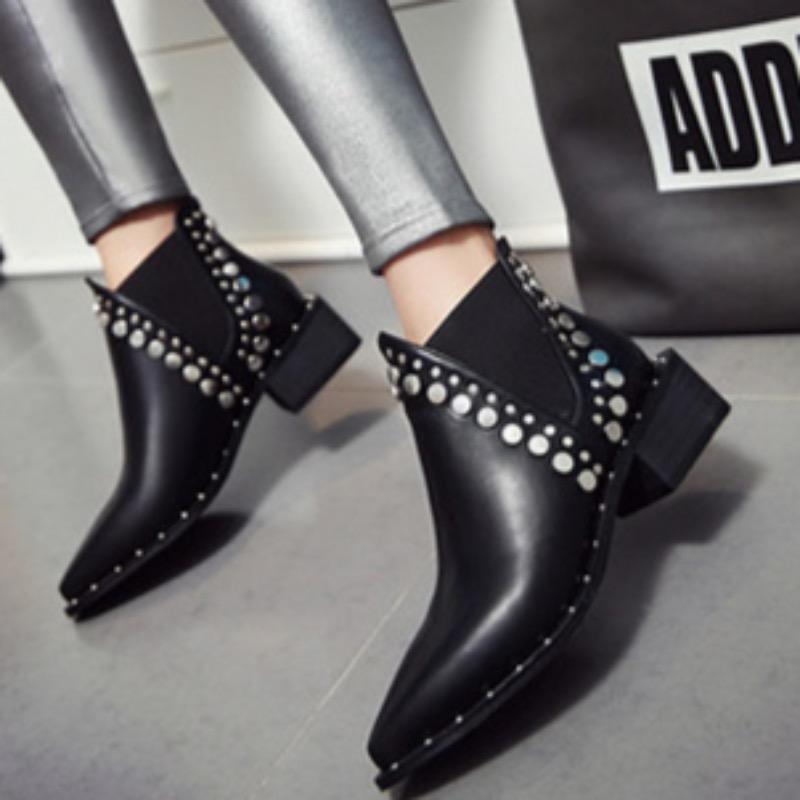 Fashion Luxury Women's Boots High Quality Leather Boots Designer Pointed Chelsea Boot Fashion Casual Ankle Boots for Women Winter Botas