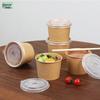 Bamboo Fiber Disposable Takeout Bowls with Lids