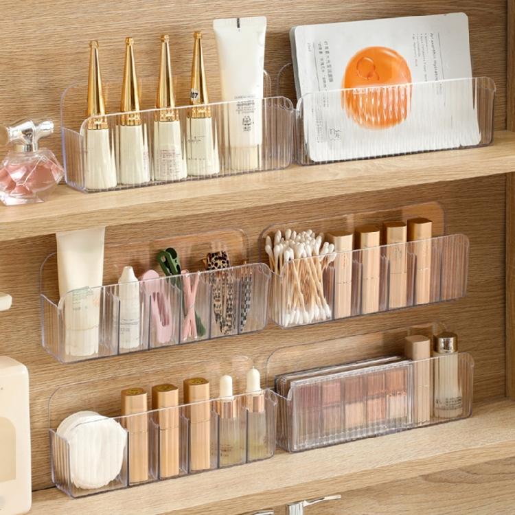 Waterproof Mirror Cabinet Organizer Wall Mounted Bathroom Storage Plastic Shelf For Cosmetics Space Efficient
