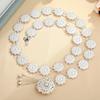 Bell Ethnic Style Belt Silver Dance Dress Belt Chains Traditional Gold Belt  Party Decoration