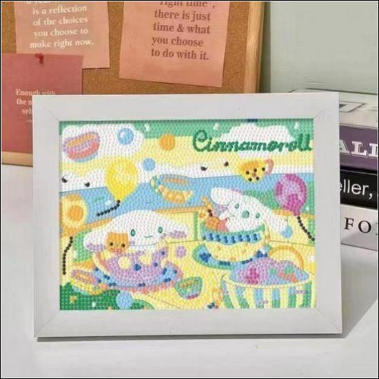 Kit de Peinture Diamant 5D Sanrio Encadré – Jouet Éducatif pour Enfants