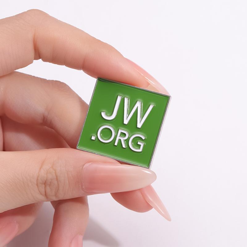JW.ORG Enamel Pins Custom Jesus Brooches Lapel Badges Cartoon Colorful Simple Jewelry Gift for Kids Friends
