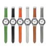 Kožený pásek bez mezer pro Samsung Galaxy Watch 7/6/5 40mm 44mm 6 Classic 47mm 43mm Řemínek Quick Fit Bílý magnetický pásek s D-přezkou