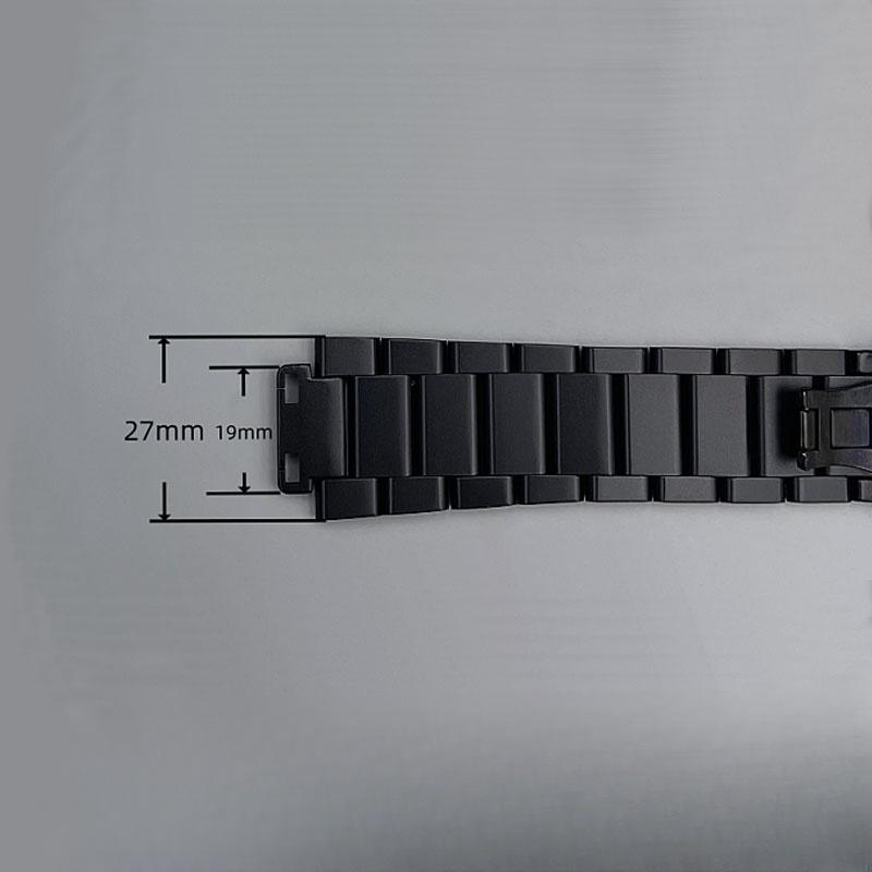 27*19mm Edelstahlarmband Silber für Hublot Uhrenarmband Armband Big Bang Classic Fusion Serie Herren Damen Uhrenarmbänder