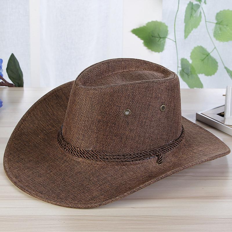 Summer Beach Hat For Men With Wide Brim Sun Protection Outdoor Straw Hat