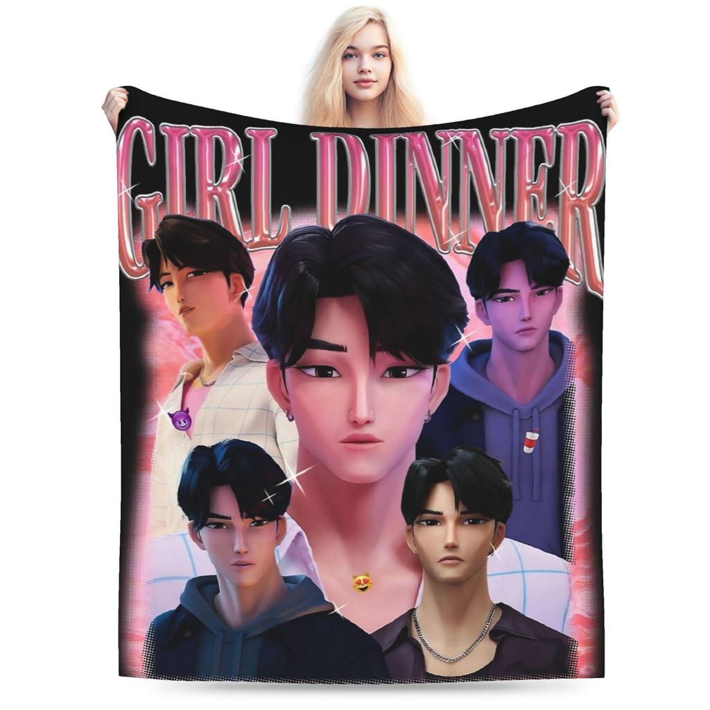 BABY Saja Boys Kpop Demon Hunters Game Plush Blankets Boy Girl Flannel Bedding Throws For Living Room Warm Soft Custom Bedspread