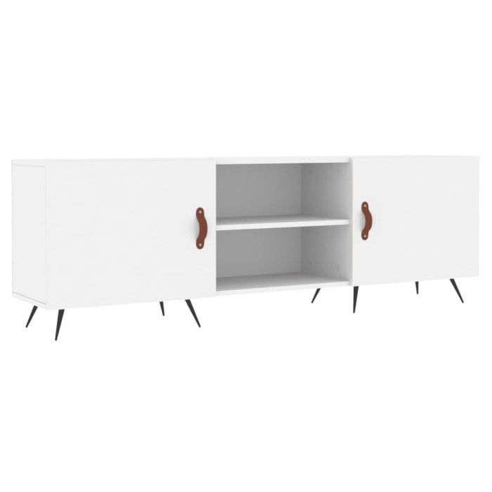 VidaXL TV Stand White 150x30x50 Cm Engineered Wood 829068