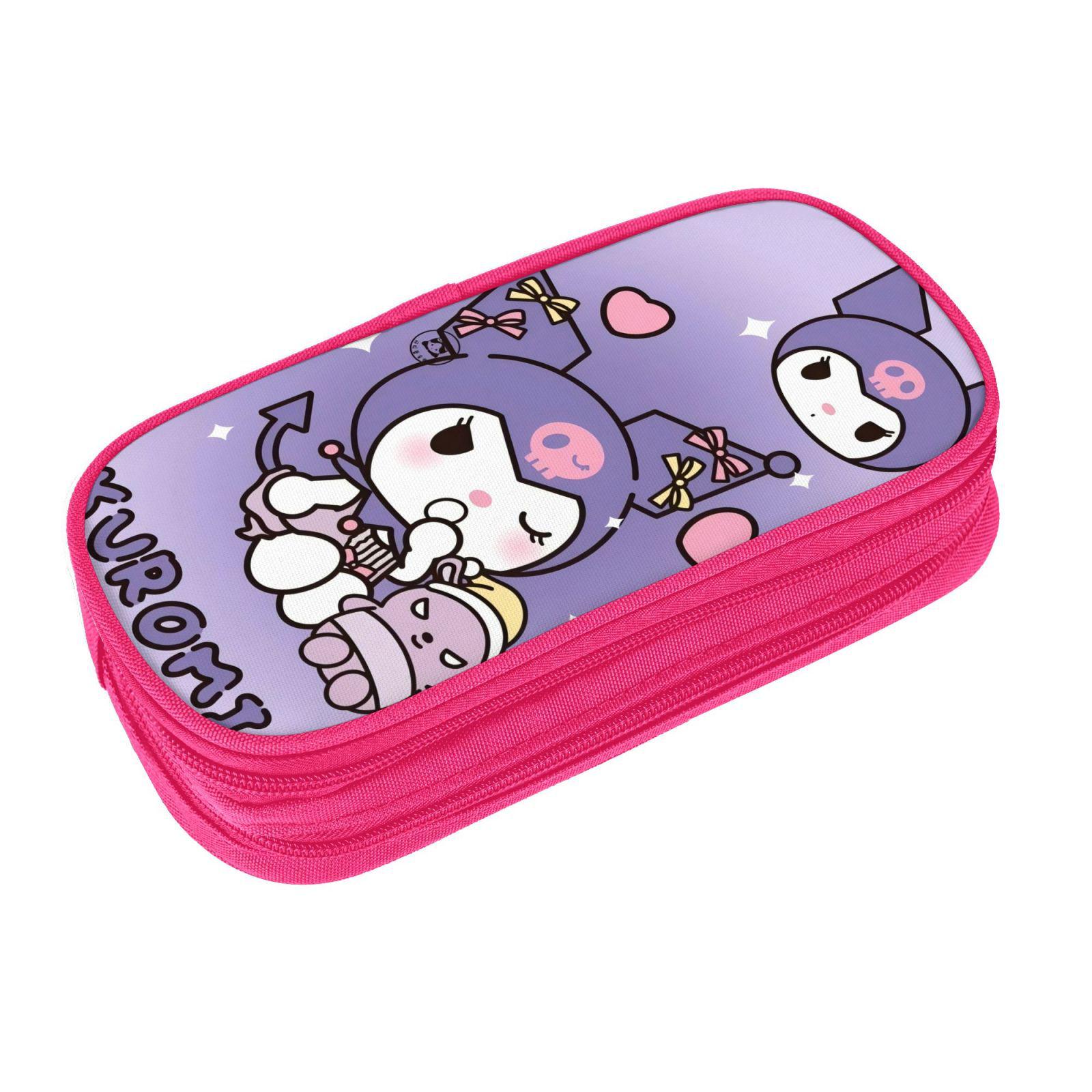 Kuromi Multi-functional Canvas Pencil Case for Students