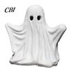 Ghost Shaped Home Decor Halloween Figurine, Spooky Cute Statue, Retro White Vintage Style Figurine Ornament for Tabletop Fireplace Party Decorations