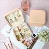 Compact Travel Jewelry Organizer for Ear Studs, Rings, Necklaces, Earrings, and Bracelets